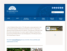 Tablet Screenshot of dumbartonhouse.org